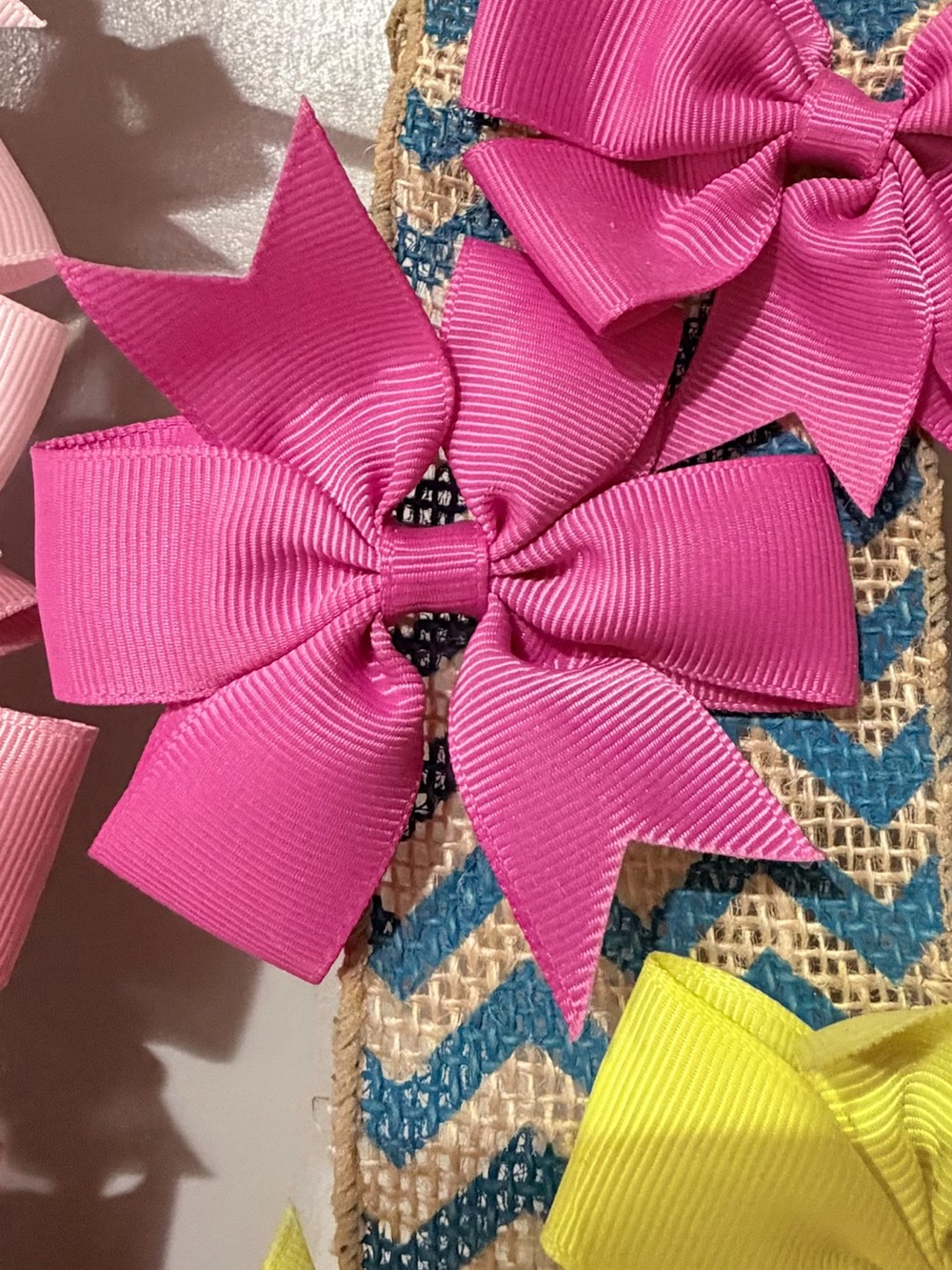 3 inch Kids Ribbon Bow— Multicolor Assortment - Picture 2 of 2